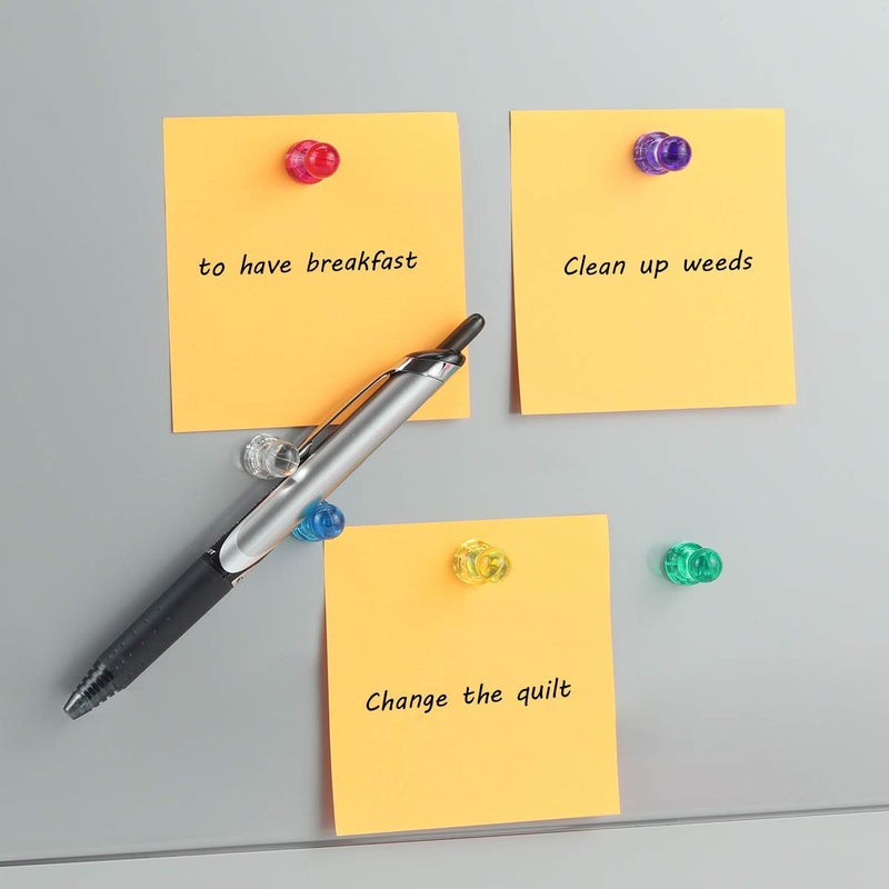 Ant Mag Magnetic Push Pins Strong Push Pin Magnets for Fridge Whiteboards Calendars Maps in School & Office Pack of 18 White - Image 5